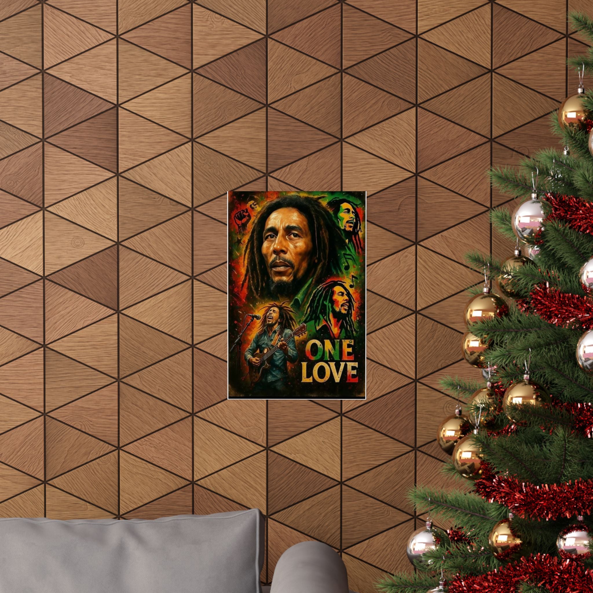One Love Marley  Matte Poster — Reggae Music Tribute Wall Art