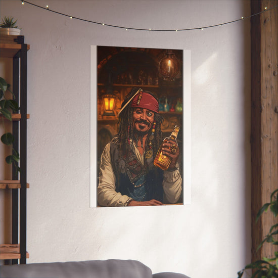 Vintage Pirate Bar Matte Poster | Nautical Wall Art