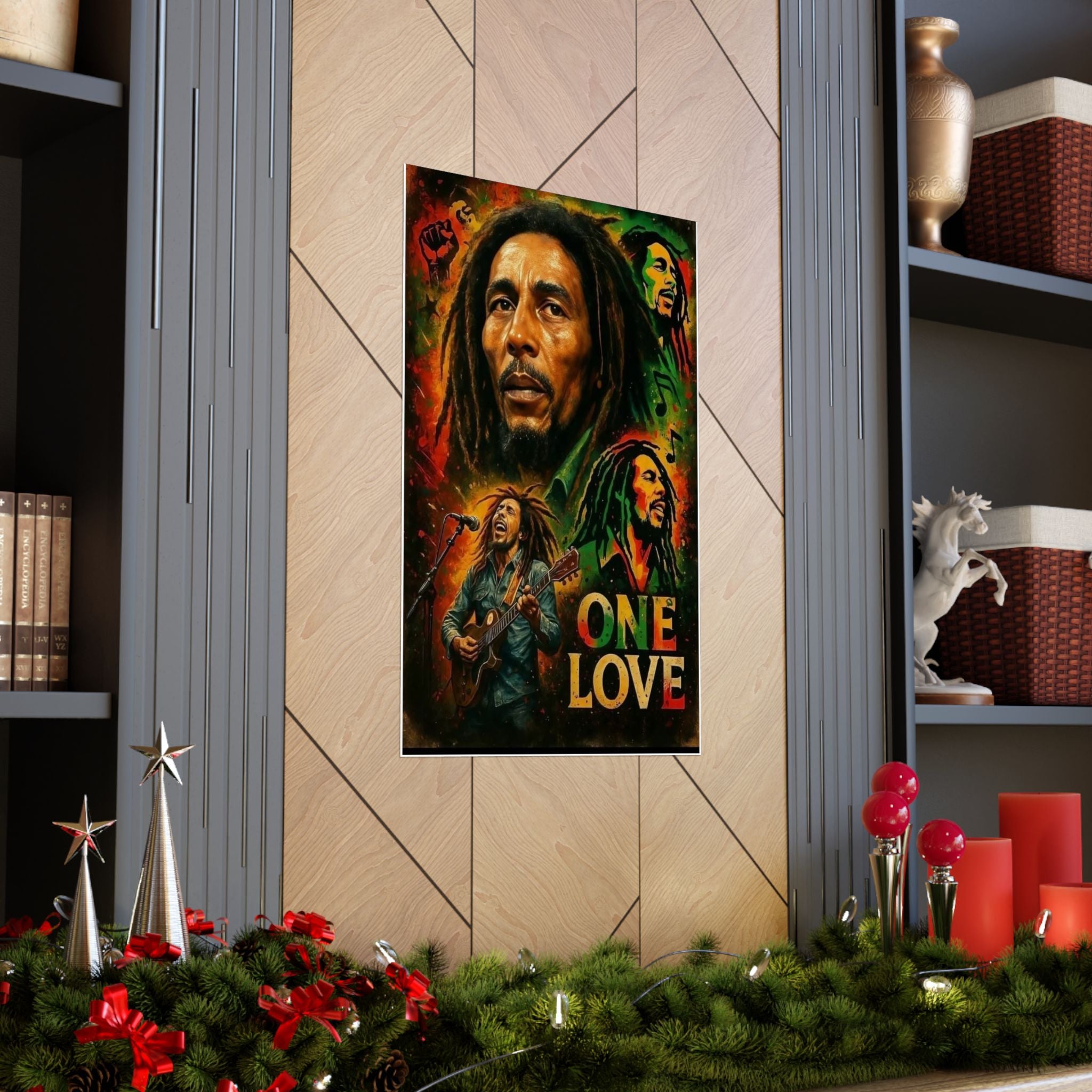 One Love Marley  Matte Poster — Reggae Music Tribute Wall Art