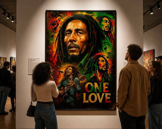 One Love Reggae Tribute Matte Poster | Music Wall Art
