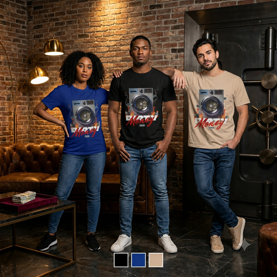 Money Laundry Graphic Streetwear T-Shirt