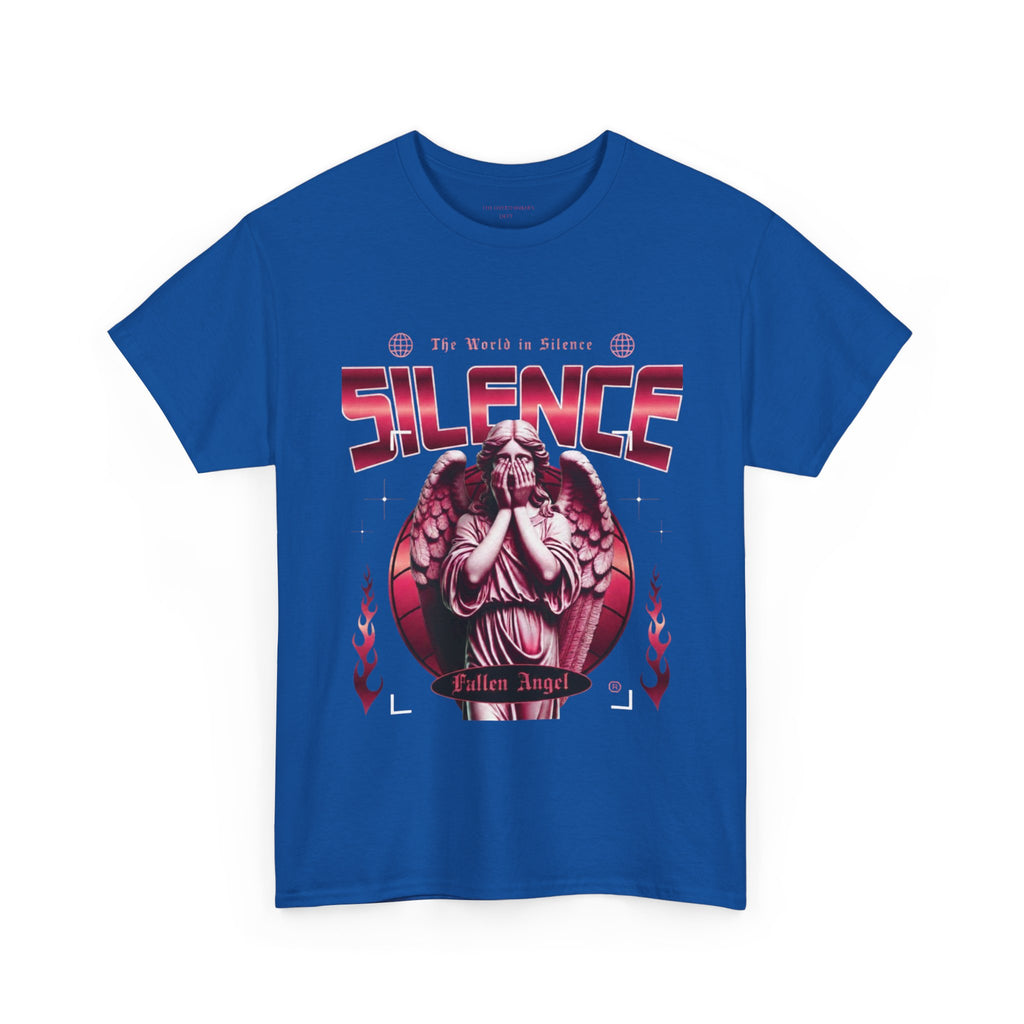 Silence Fallen Angel T-Shirt — Gothic Angel Graphic Tee