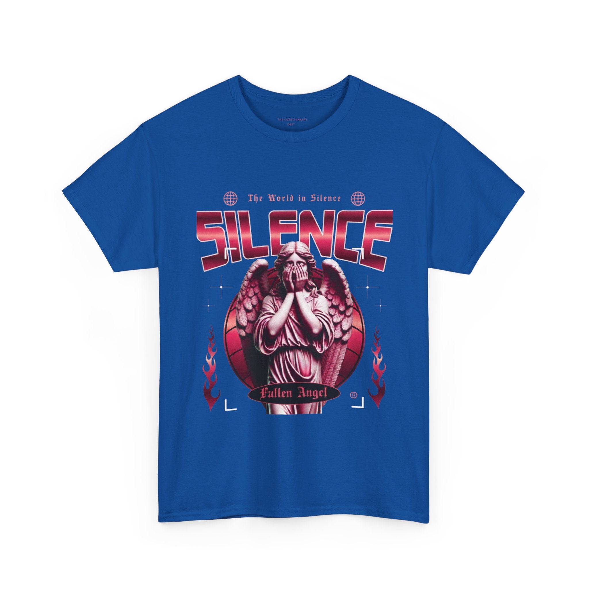 Silence Fallen Angel T-Shirt — Gothic Angel Graphic Tee