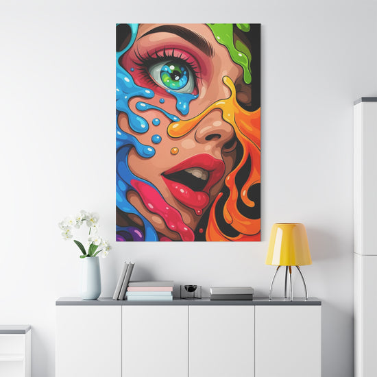 Color Splash Portrait Canvas