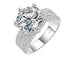 Elegant 5 Carat Moissanite Eternity Ring in 925 Sterling Silver - A Touch of Luxury for the Sophisticated Woman