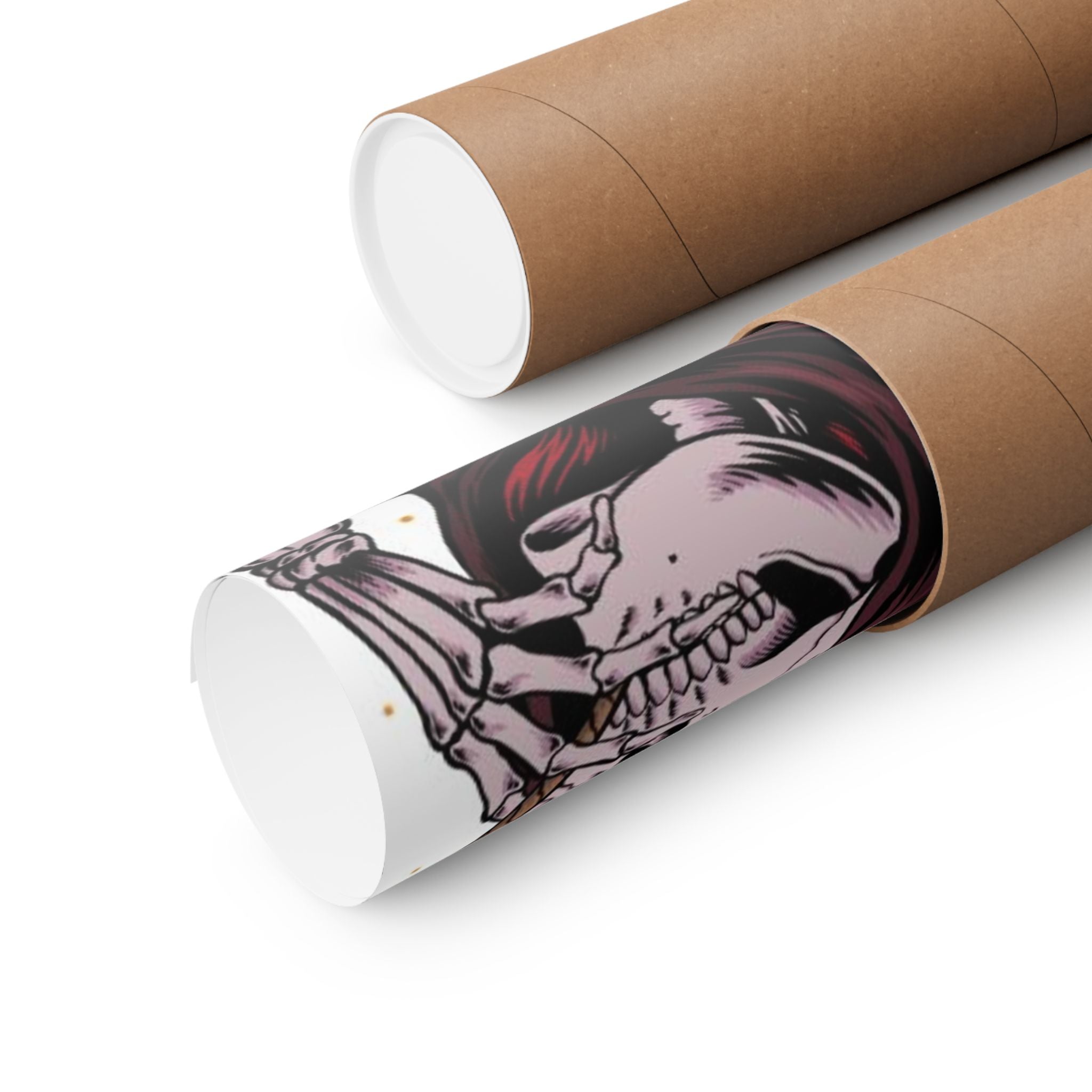 Relax Skull Poster — "Enjoy Your Life" Matte Vertical Art Print