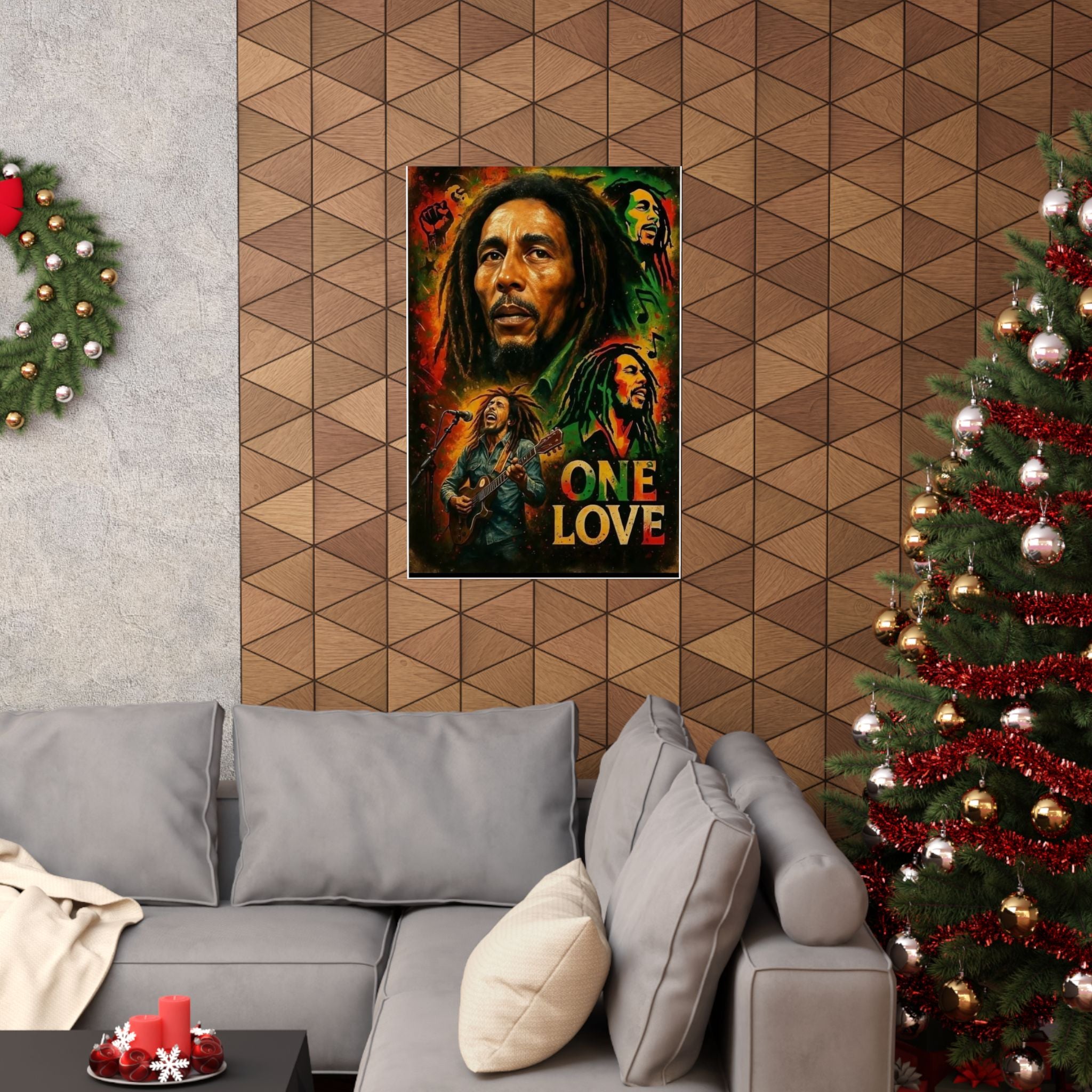 One Love Marley  Matte Poster — Reggae Music Tribute Wall Art