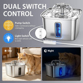 Revolutionary 108Oz Stainless Steel Cat Water Fountain - Innovation Award Winner