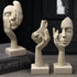 Elegant Modern Thinker Statue Set - Modern Home Sculptures for Stylish Bookshelves