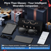 Experience the Future with 2026 4K 8MP Smart Glasses - HD Camera, Bluetooth Calls, and Multi-Language Translation!