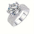 Elegant 5 Carat Moissanite Eternity Ring in 925 Sterling Silver - A Touch of Luxury for the Sophisticated Woman
