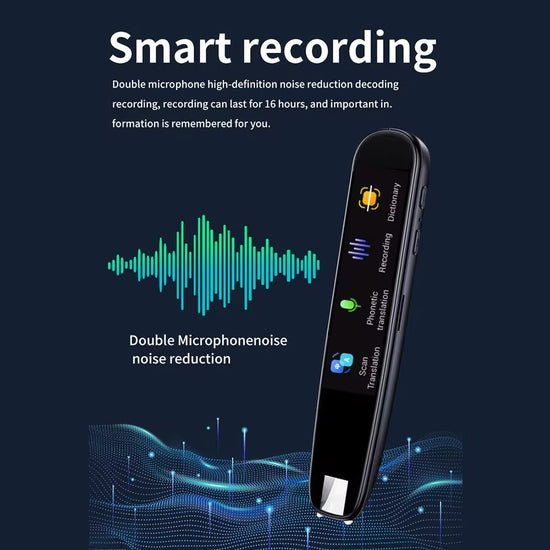 Smart Offline Translation Pen – 123 Languages Instant Dictionary & Scanning Reader for Teachers and Students